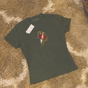Ed hardy short sleeve T-shirt! 💚